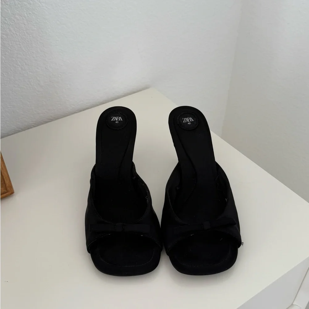 zara black mini heels - Picture 2 of 6